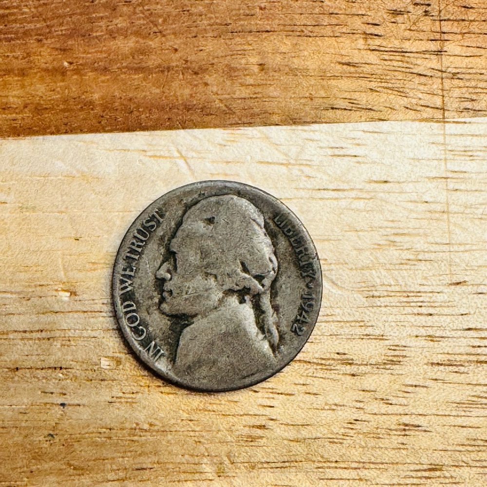 Vintage 1942 Nickel Coin